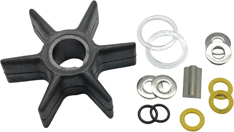 SeaSierra Boat Marine 812966A12 Water Pump Impeller Repair Kit for Mercury 30 35 40 50 60 HP Outboards Replacement 14334A3 18-3690 - Image 2